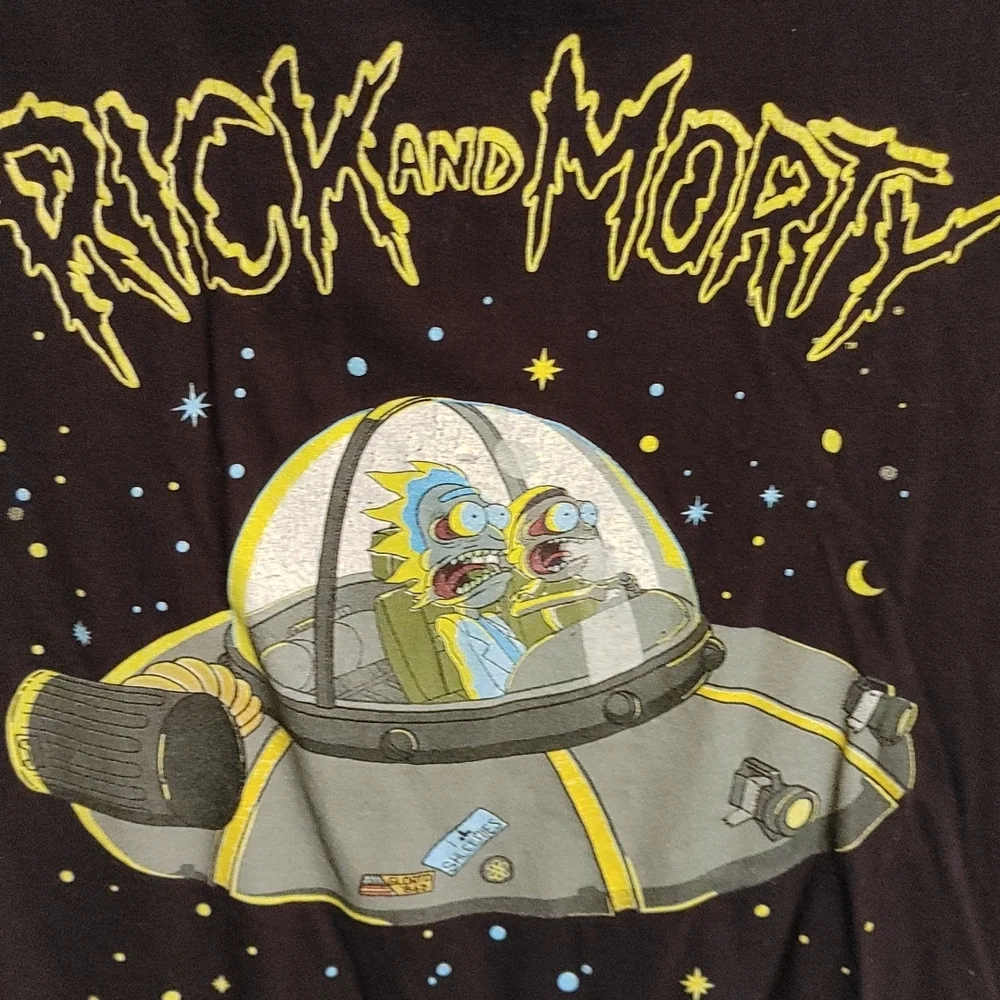 Rick and Morty Screenprint T-shirt - Picture 2 of 4